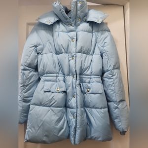 J. Crew Light Blue Puffer Jacket